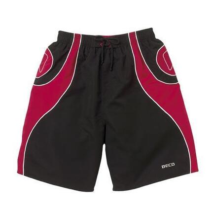 Beco short de bain court 52 cm noir et rouge taille L