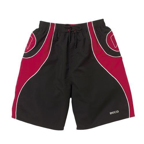 Beco short de bain court 52 cm noir et rouge taille L