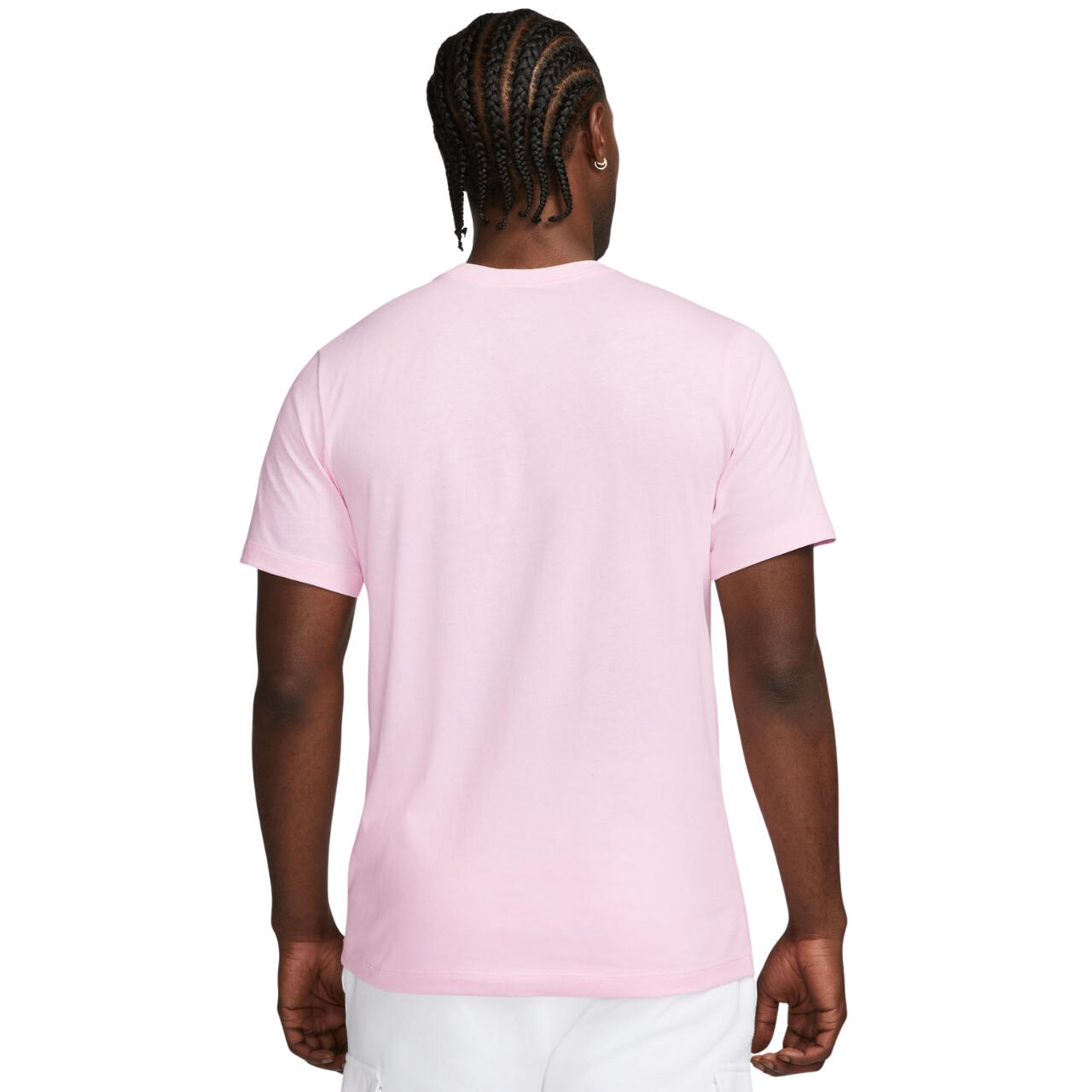 NIKE heren T-shirt 100% katoen Regular Fit kortarm, roze 2/4