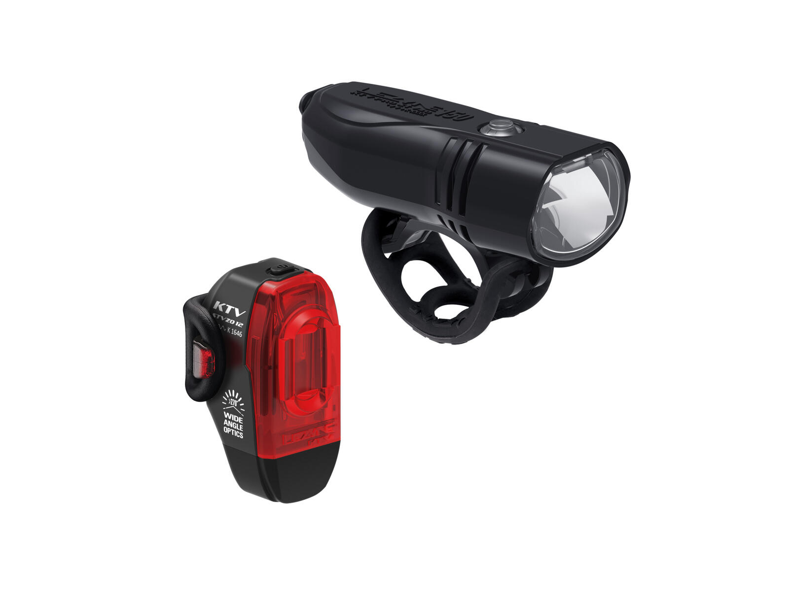 2951 Lezyne KTV Pro 150+ juego de luces delantero y trasero STVZO Negro 1/1