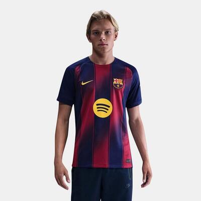 Nike fc barcelona thuis shirt 25/26 korte mouwen – donkerblauw, fanversie