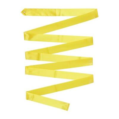 Nastro ritmico senza asta 4 m - 100% poliestere giallo