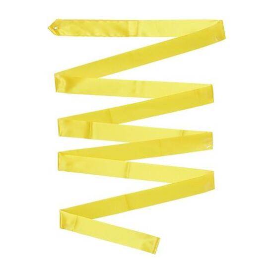 Nastro ritmico senza asta 4 m - 100% poliestere giallo
