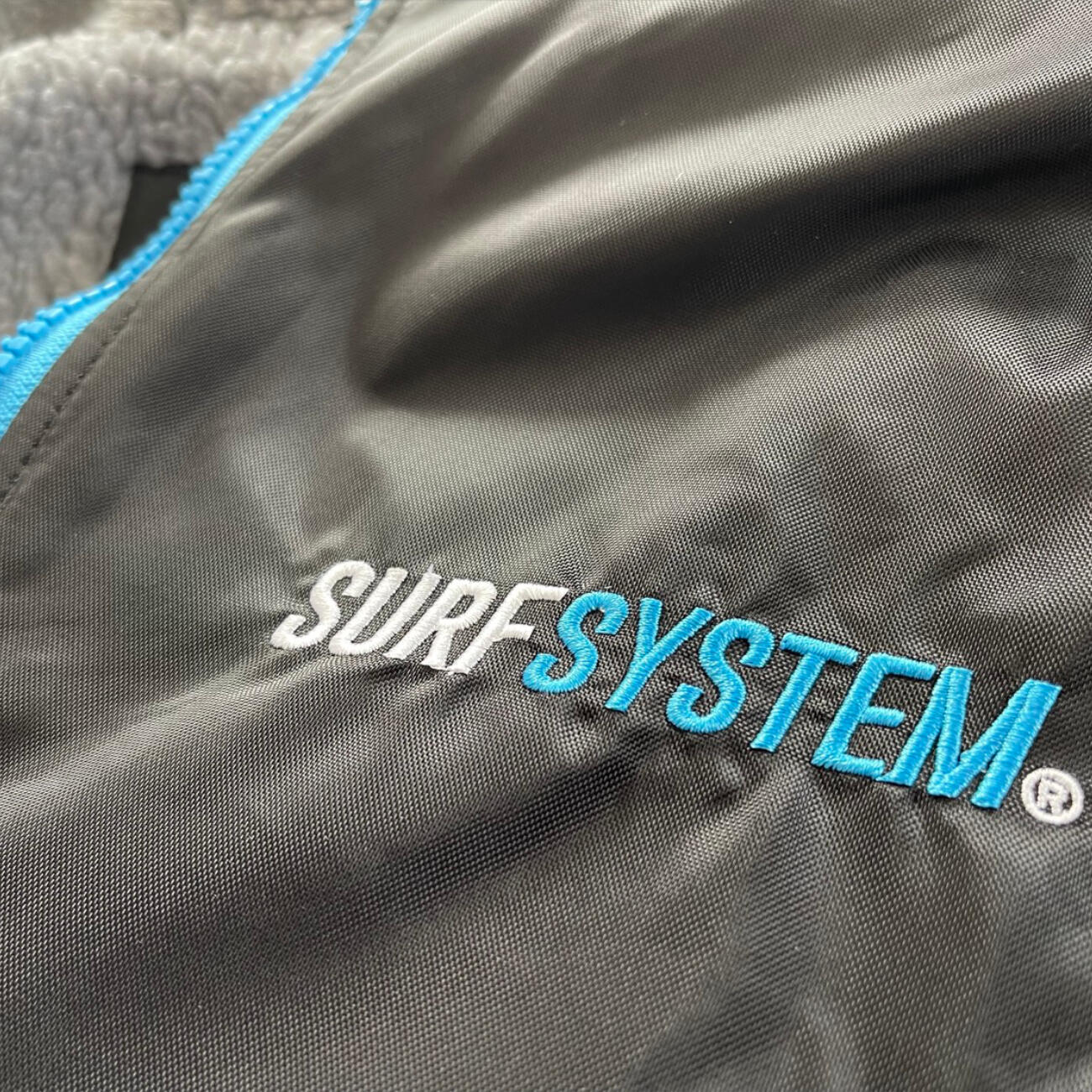 SURF SYSTEM - Poncho Hiver Imperméable - Noir / Bleu 2/4