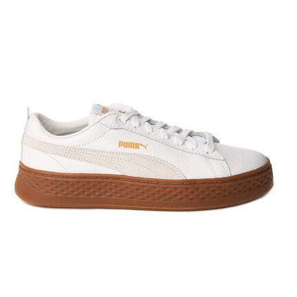 Puma Smash Platform L blanco - zapatillas bajas de piel y ecopiel