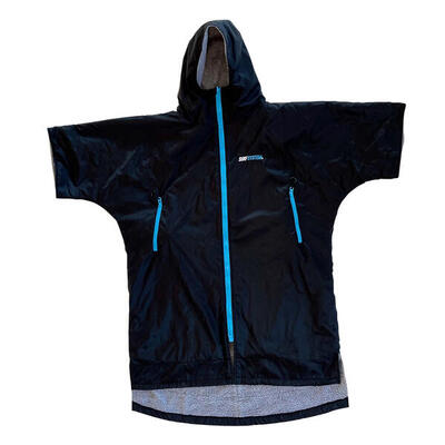 SURF SYSTEM - Poncho invernale impermeabile - Nero / Blu