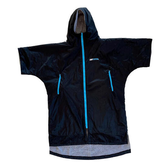 SURF SYSTEM - Poncho invernale impermeabile - Nero / Blu