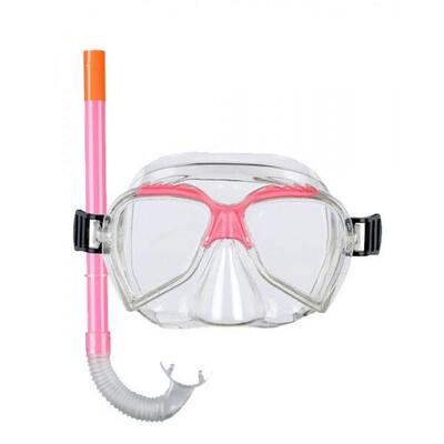 Beco kinder masker- en snorkelset ari, roze, 4+