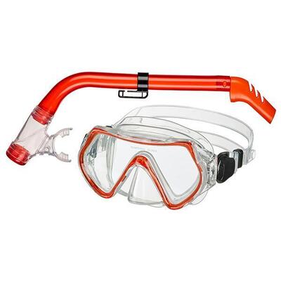 Beco ancona 4+ snorkelset voor kinderen, rood