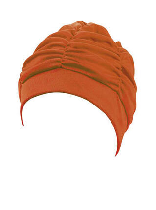 Beco Damen Stoff-Badekappe orange.