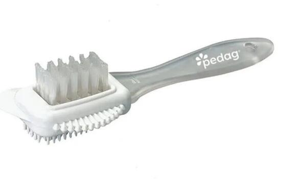 Brosse combinée pour cuir velours et daim Pedag - nettoyant chaussures