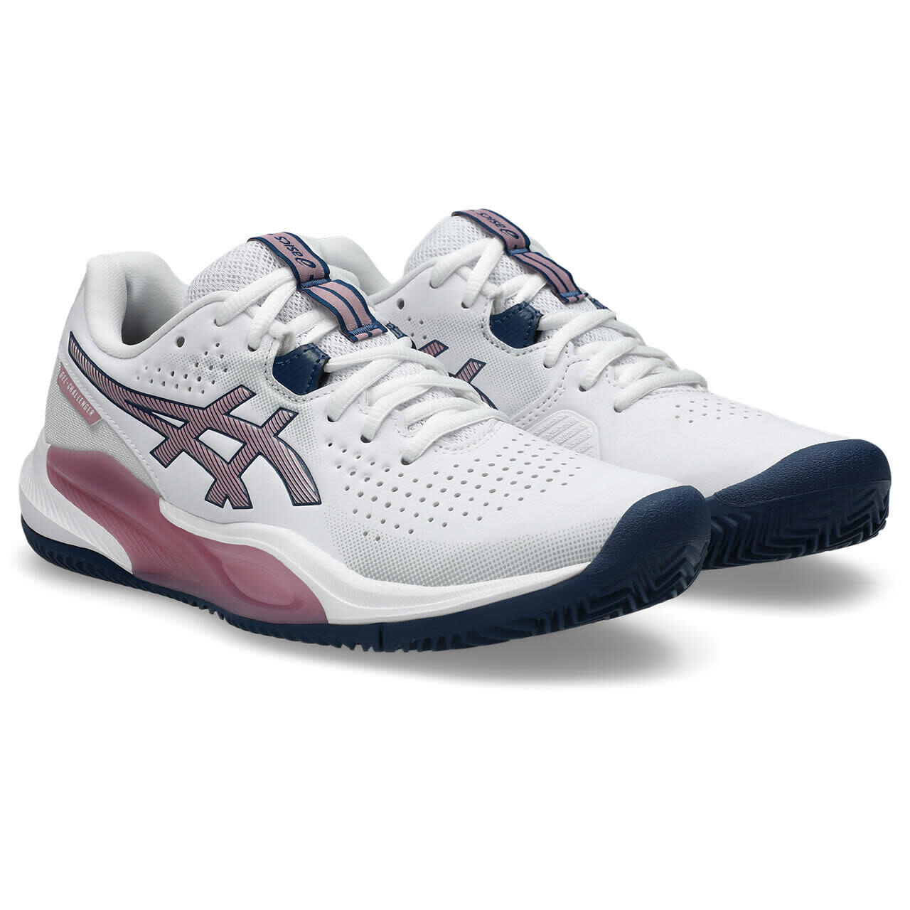 Damen - tennis - schuhe - stabil - gel-challenger 15 clay - white/purple 3/7