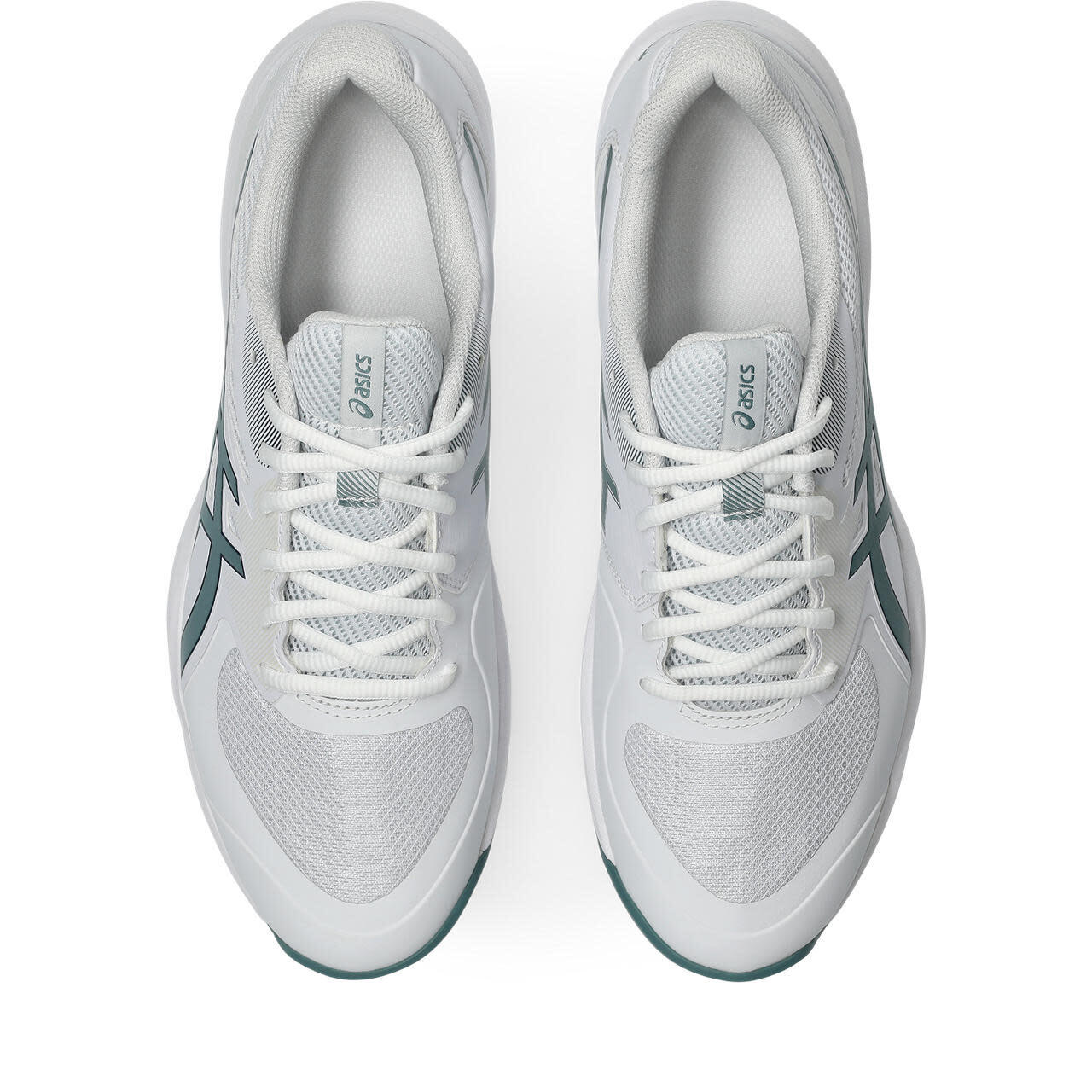 Chaussures De Tennis Et De Padel Homme - ASICS Game FF Clay/OC - White/Teal 5/7