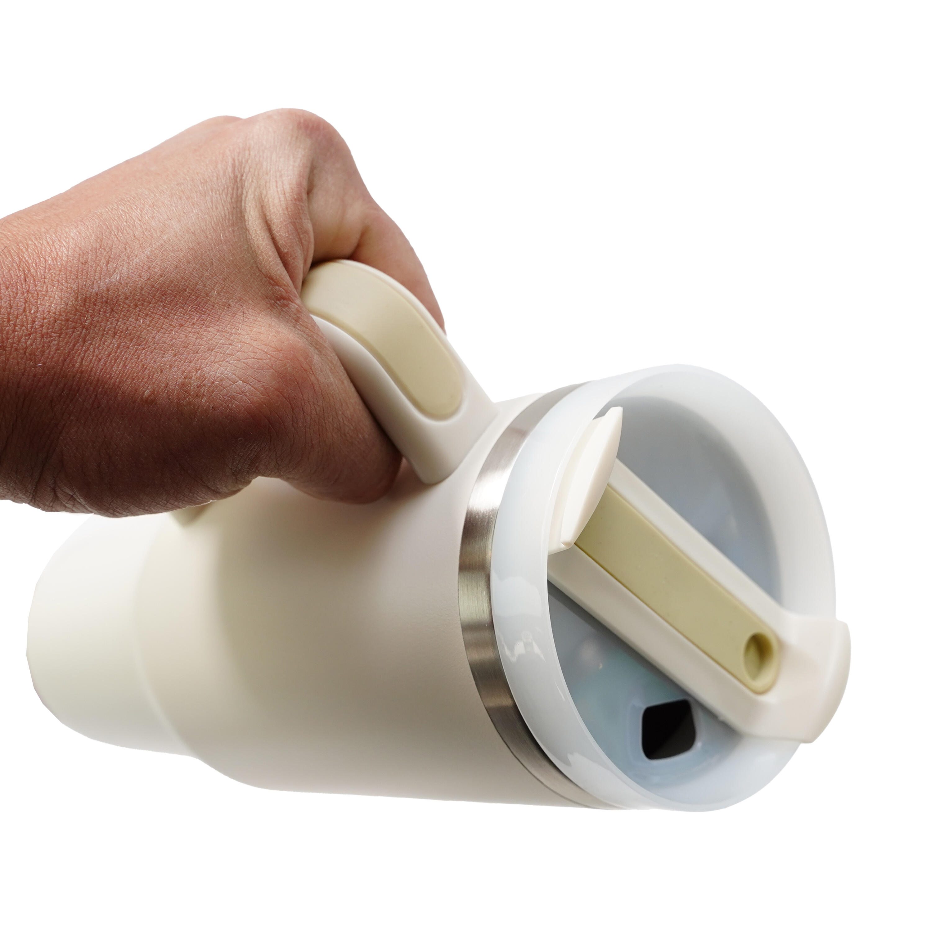 Eurocatch Tumbler 1.2L - Vaso térmico con asa - Apto lavavajillas - Beige 6/6
