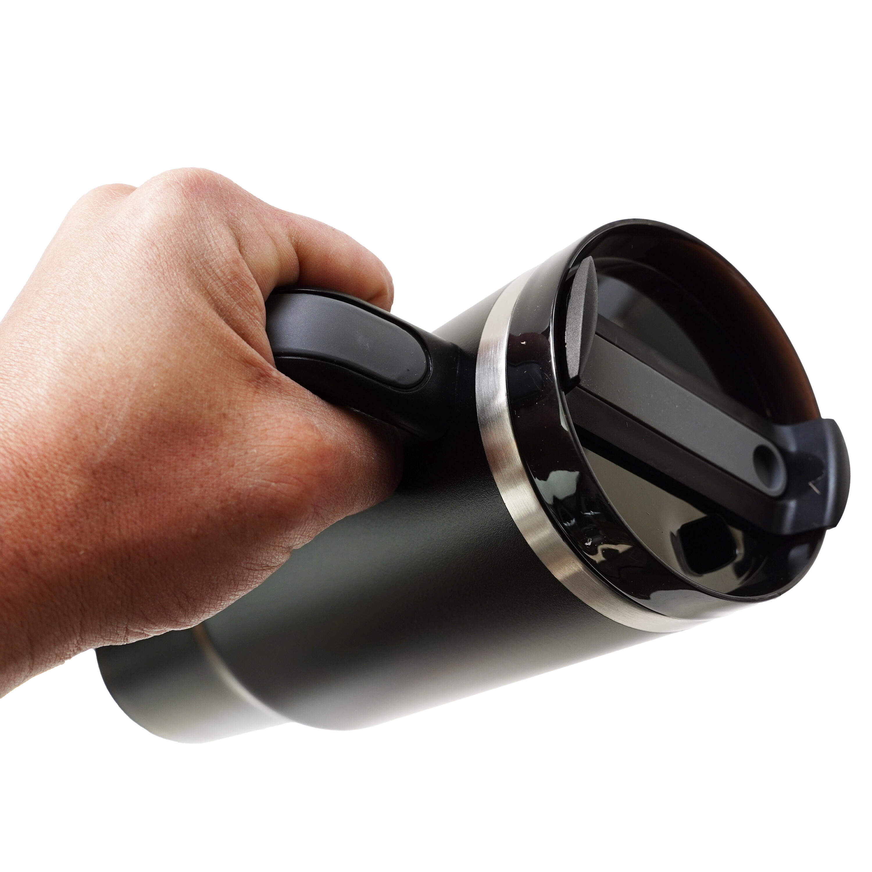 Eurocatch Tumbler 1.2L - Thermosbeker met Handvat - Vaatwasserbestendig - Zwart 6/6