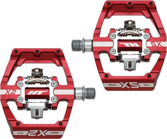 HT Klickpedale X2 SX Rot