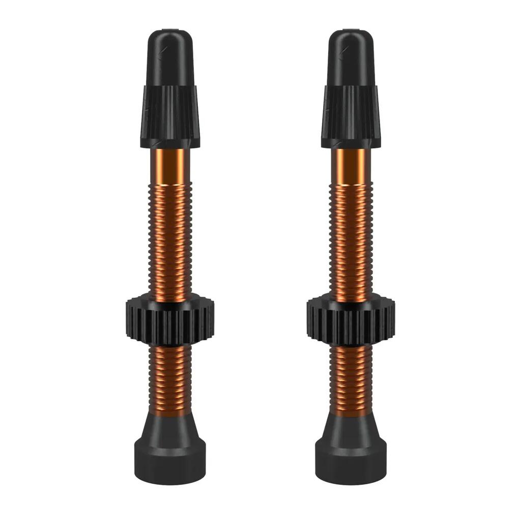 Aluminium TCS Presta tubeless valves, 34/46 mm, pack of 2.