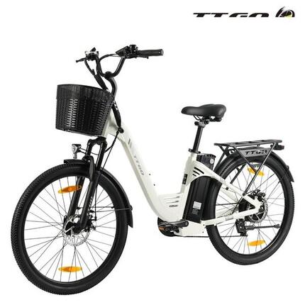 E-Bike lage instap C2 Pro 120km elektrische fiets uniseks wit