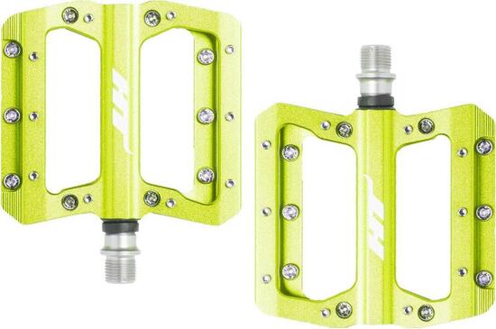 HT Components Pedali AN14A Apple Green - flat pedal per MTB Gravel e E-MTB