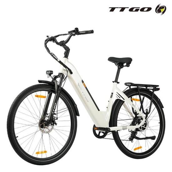 E-Bike lage instap C3 SE 120km elektrische fiets uniseks wit