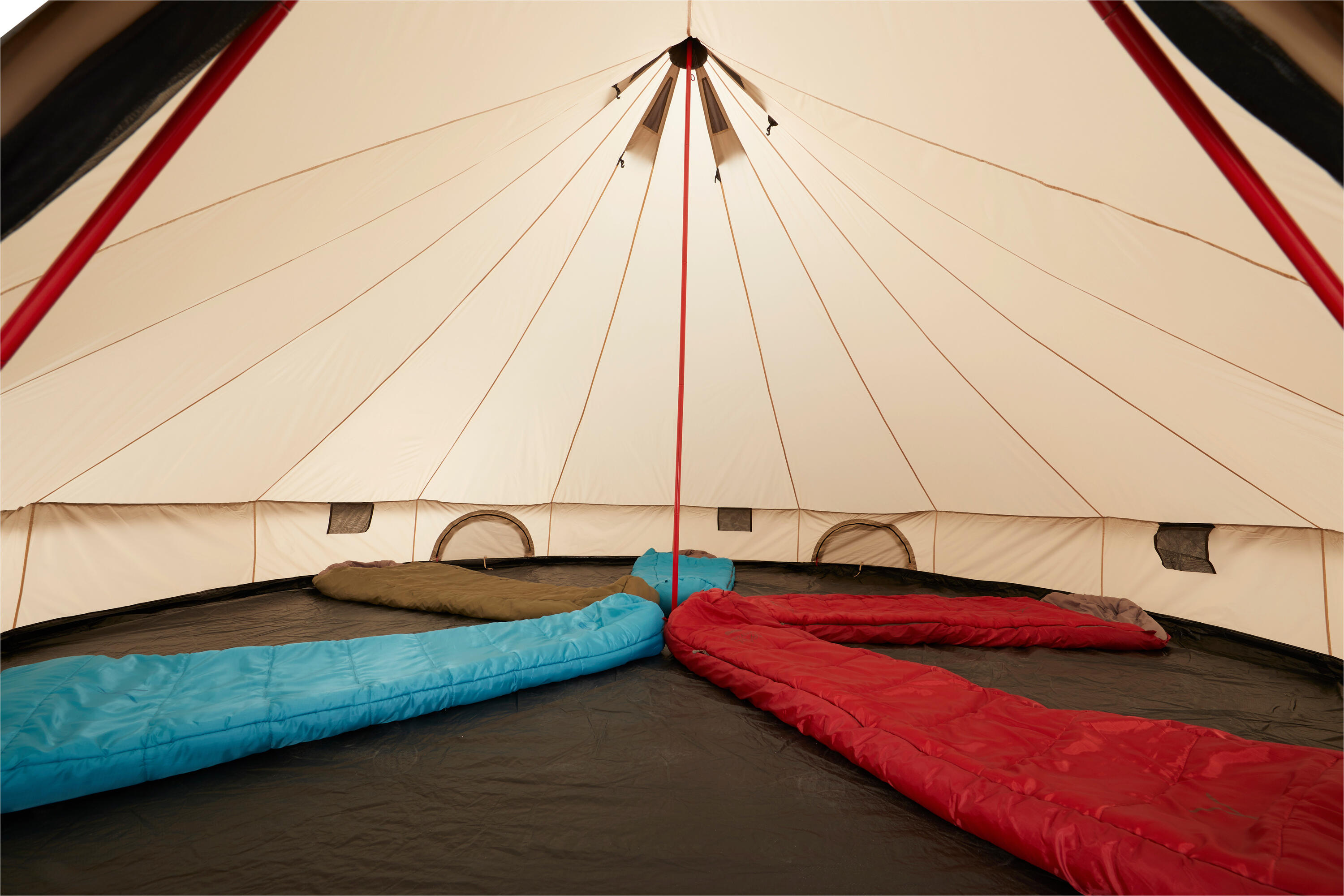 Indiana 8 Personen Rund Zelt Familien Gruppen Zelt Tipi Wigwam 7/7