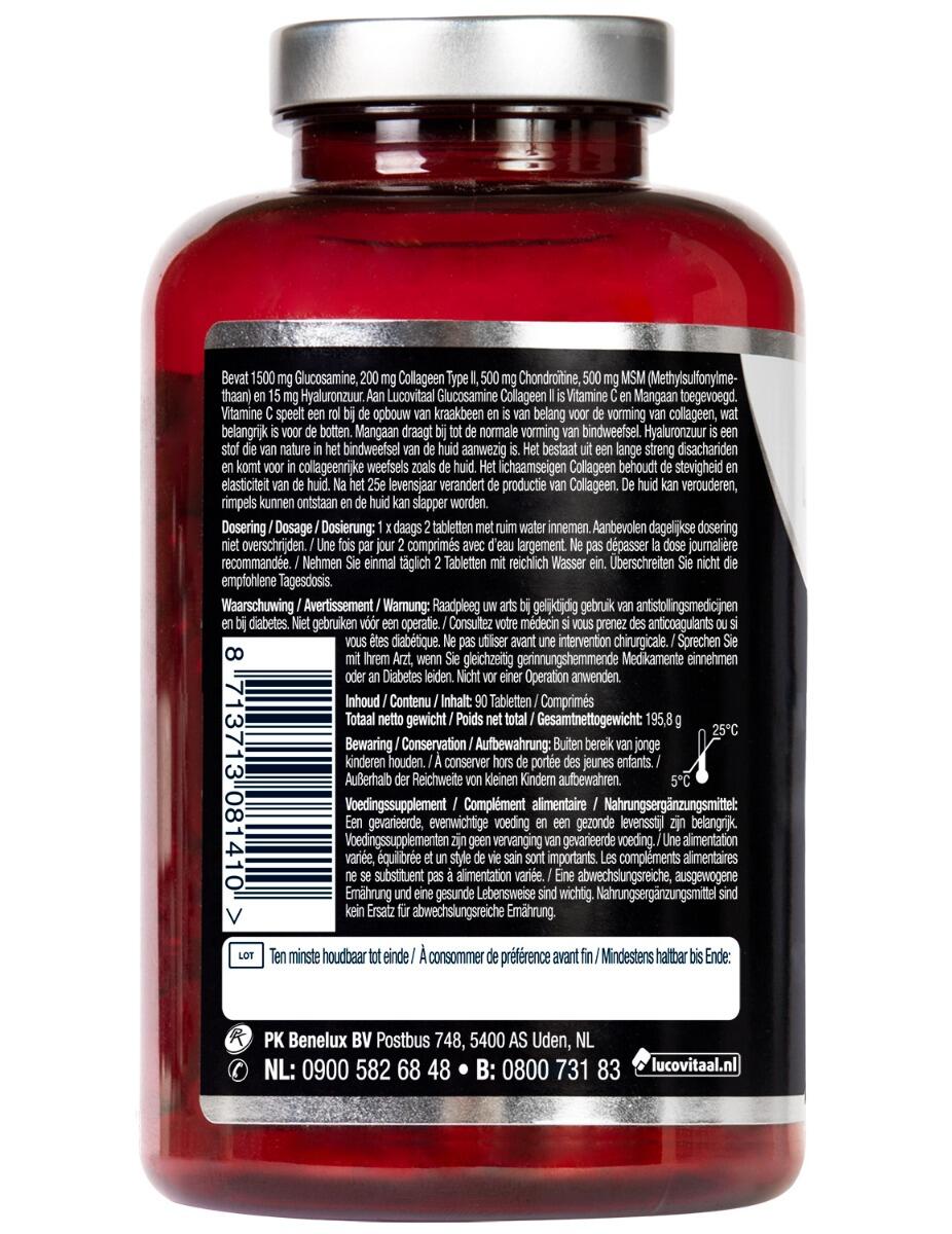 Lucovitaal Glucosamine Collageen type 2 4/5