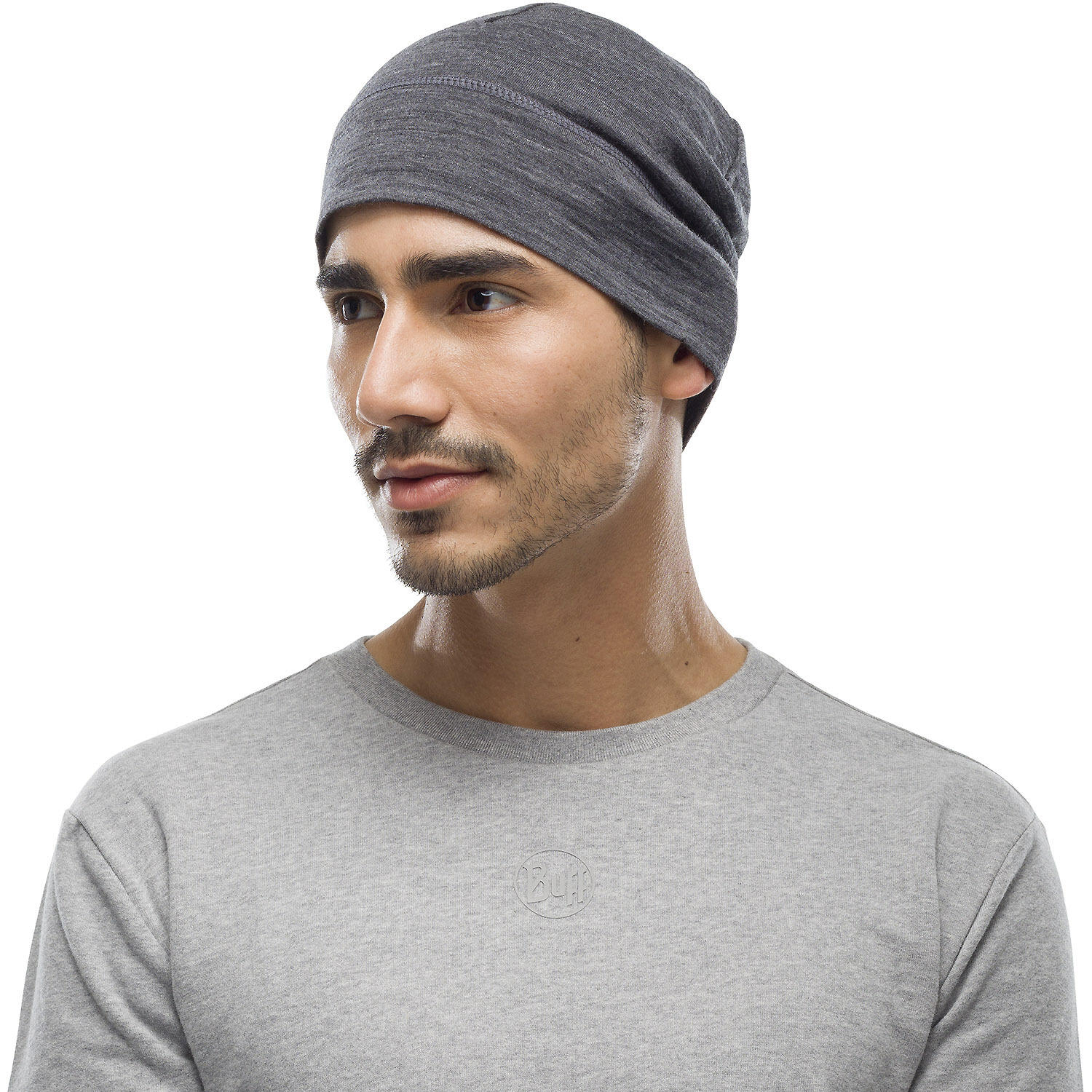 Gorro Merino Lightweight Unisex Buff Gris 2/7
