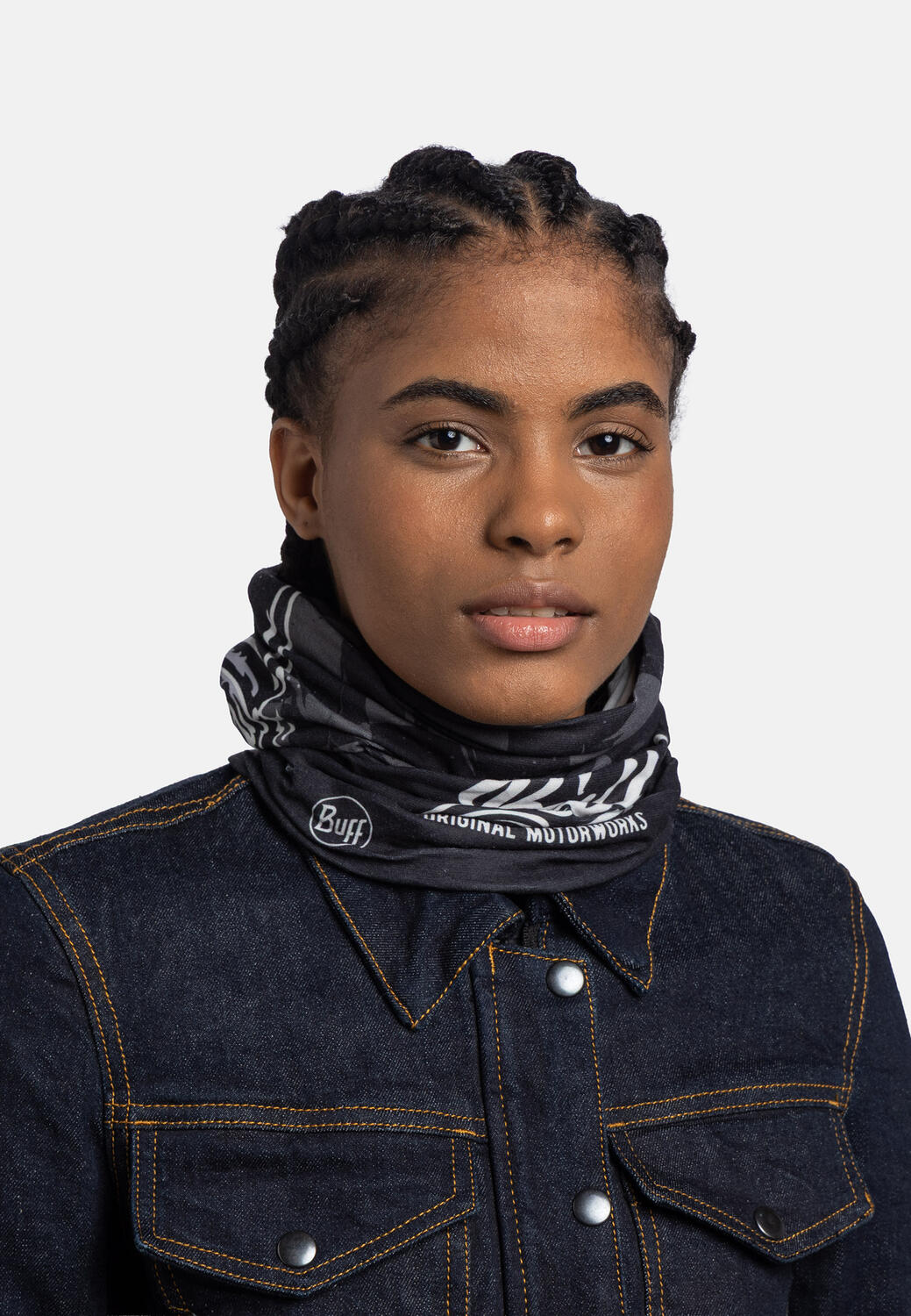 Braga de cuello Original EcoStretch Unisex Buff Negro 5/7