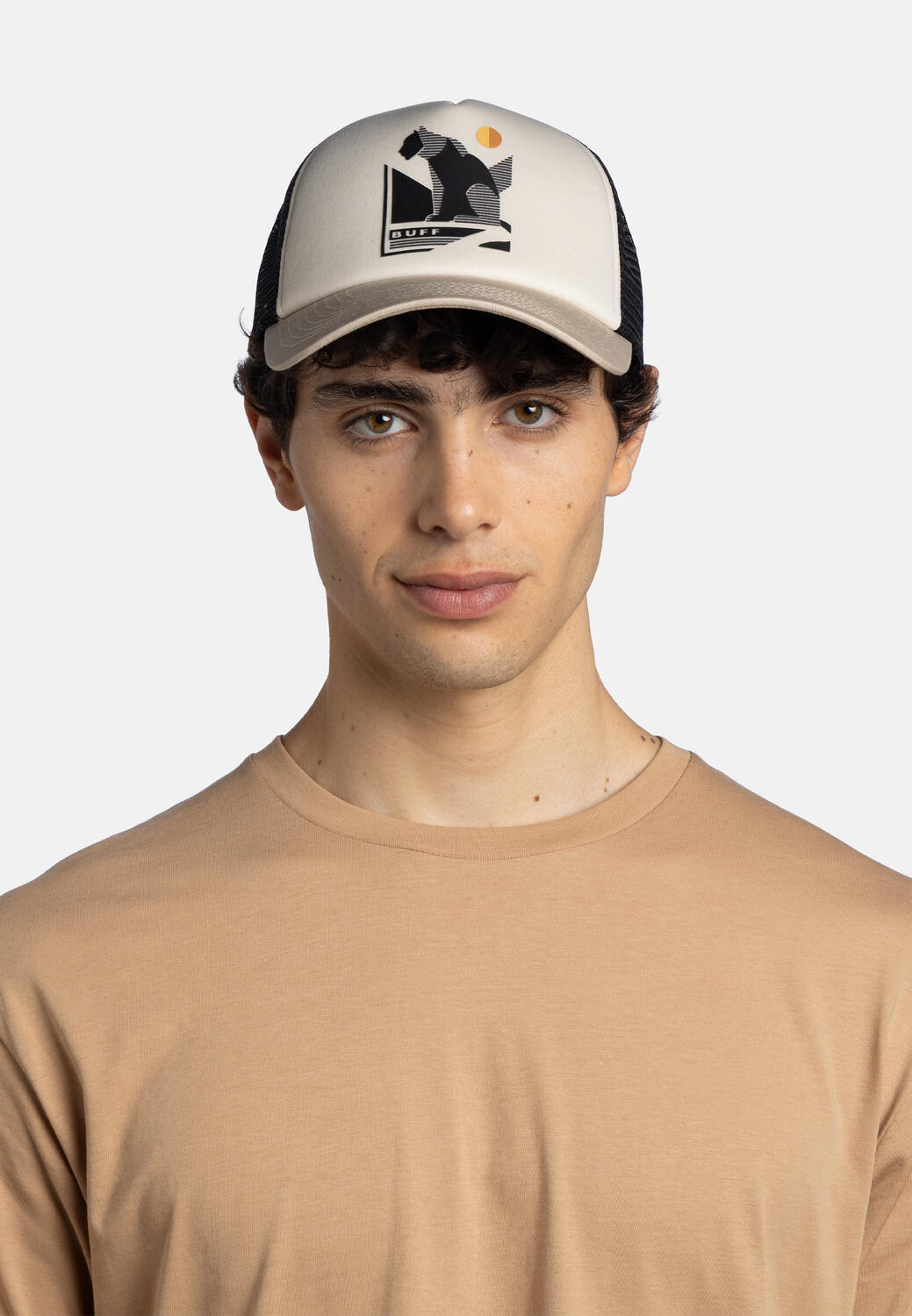 Czapka z daszkiem Buff Trucker Cap - mook cream 5/7