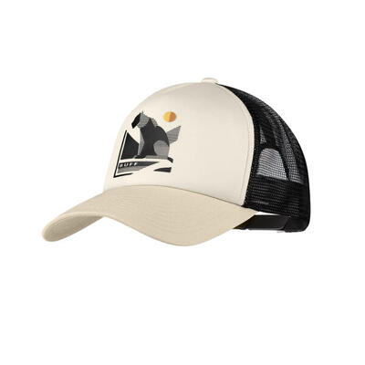 Buff trucker-pet beige/zwart