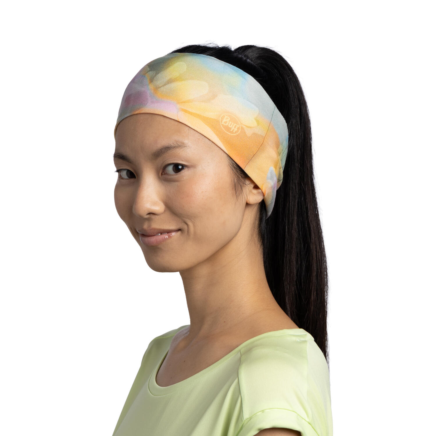 Bandeau Buff CoolNet UV Large Orange/Vert 2/5