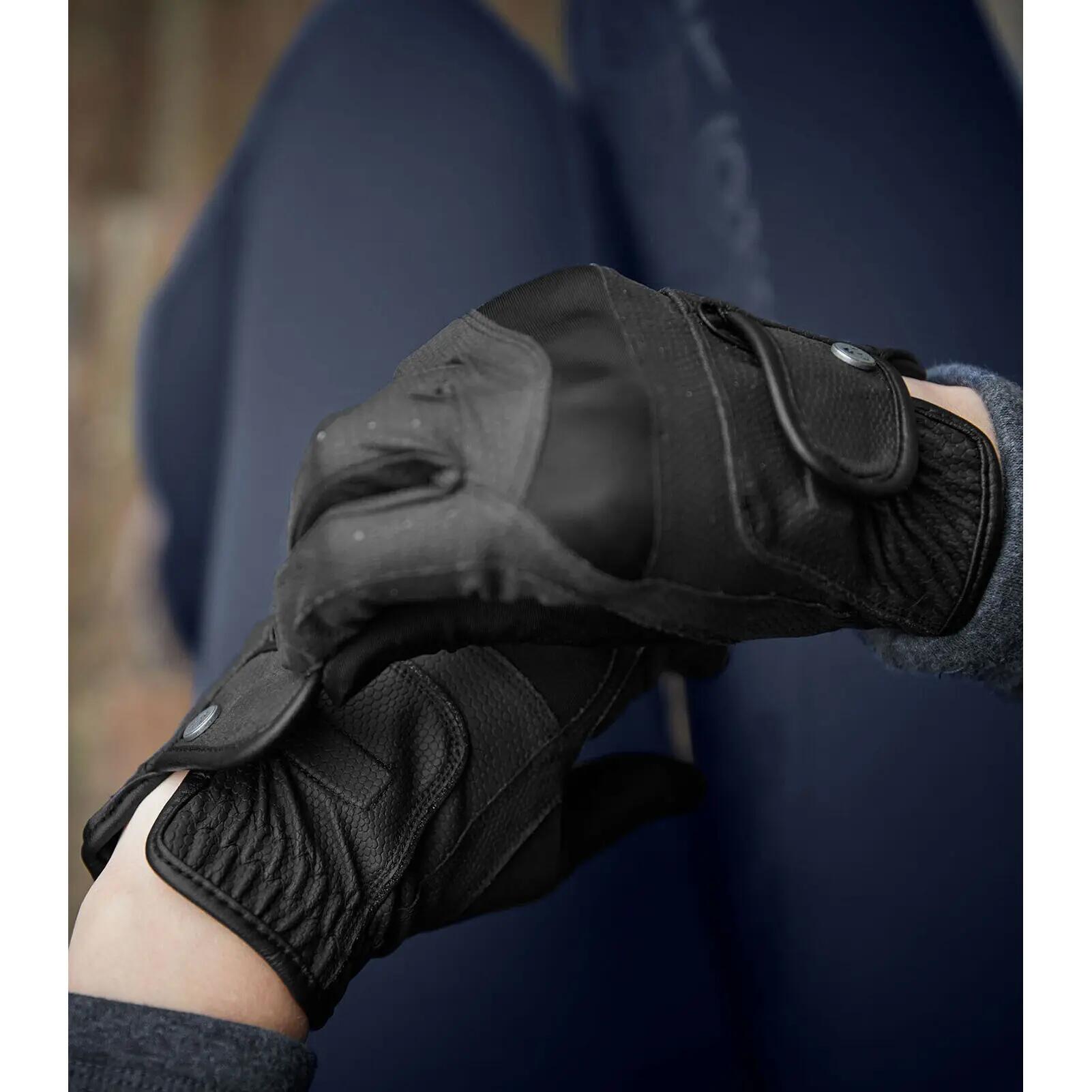 Gants d'équitation en cuir ELT Magnetize 2/2