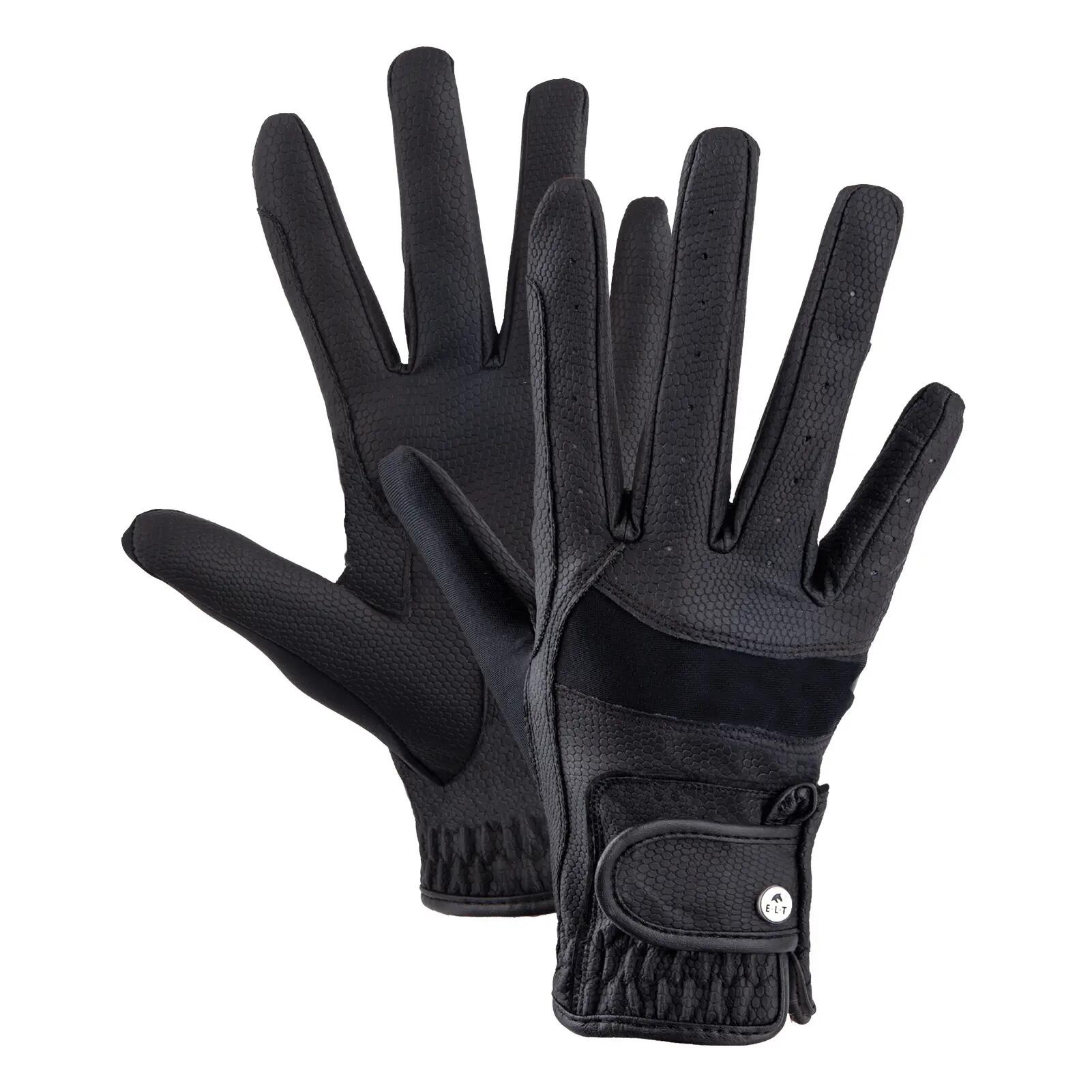 Gants d'équitation en cuir ELT Magnetize 1/2