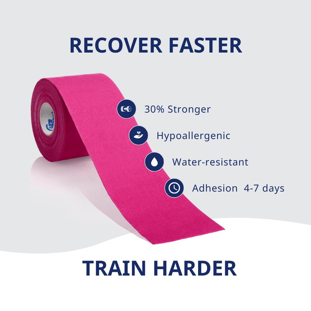 Kinesiotape CureTape® SPORTS Roze 2/7