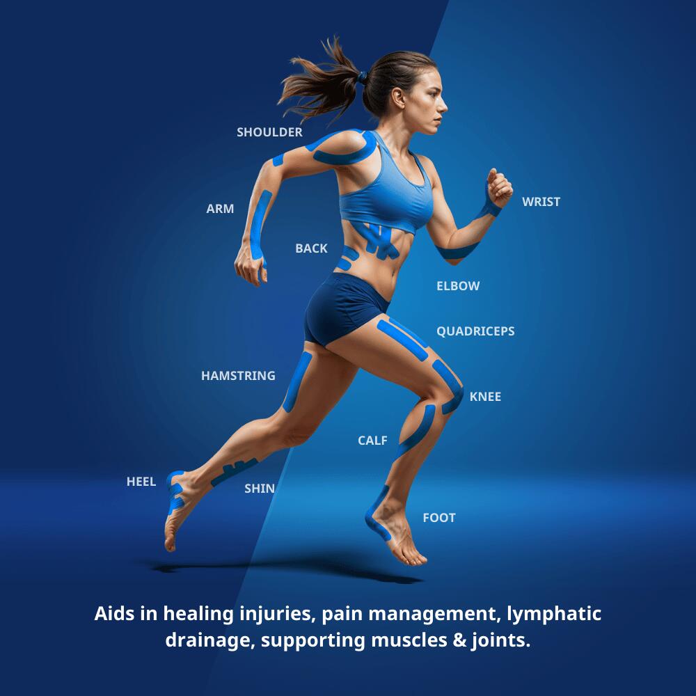 Kinesiotape CureTape® SPORTS Blauw 4/7