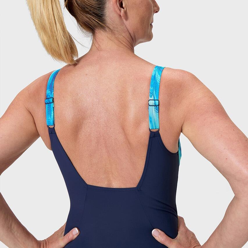 Fato de banho modelador Speedo Sprint Contour Eclipse marinho/azul 7/7
