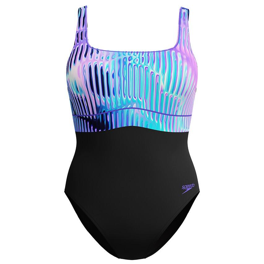 Dames Contour Eclipse Shaping Badpak Zwart & Blauw II 7/7