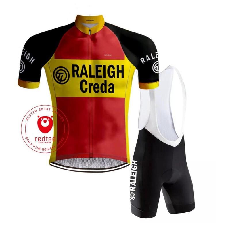 Maillot ciclista retro TI-Raleigh - ROJO