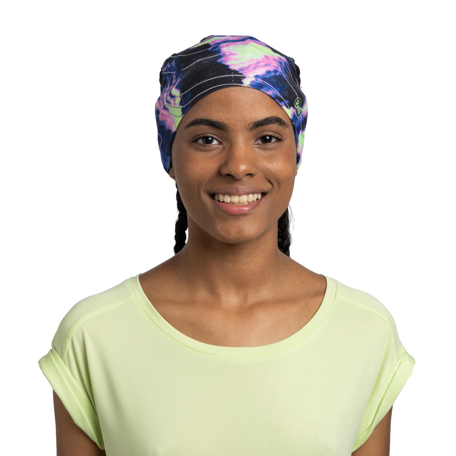 Opaska BUFF COOLNET UV® WIDE HEADBAND DOVIC ULTRAMARINE