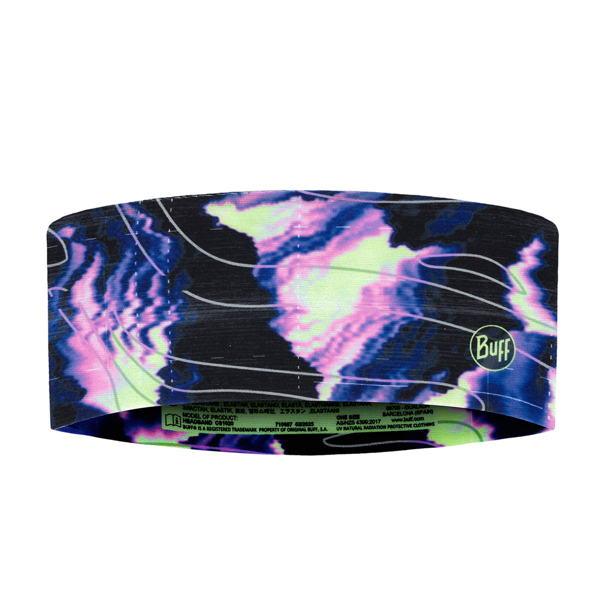 Faixa Buff CoolNet UV Larga Azul/Roxa 4/6