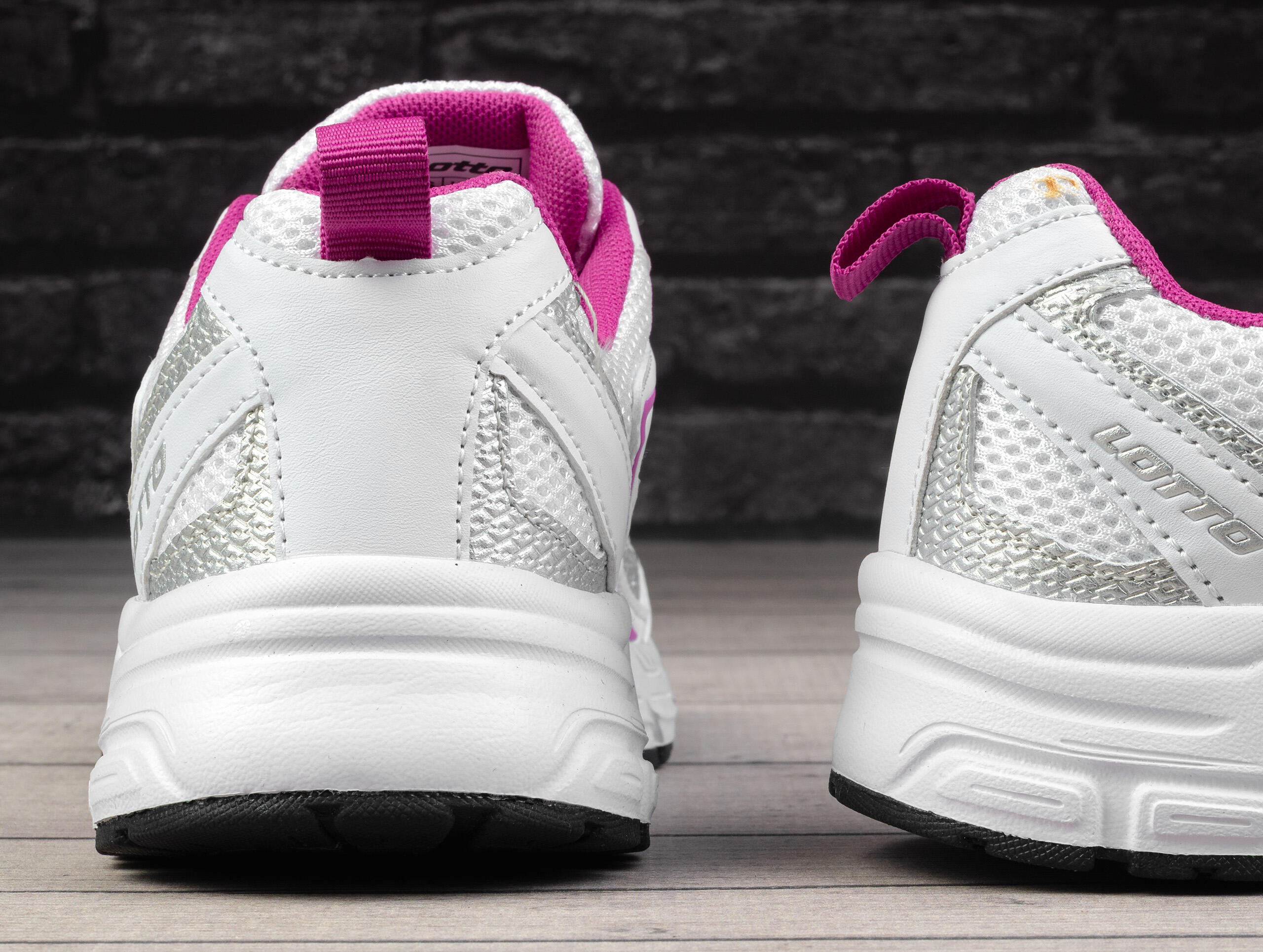 Lotto KITAURA Damen Sneaker Low Top Schuhe 2400010U 1040 White/Pink 4/6