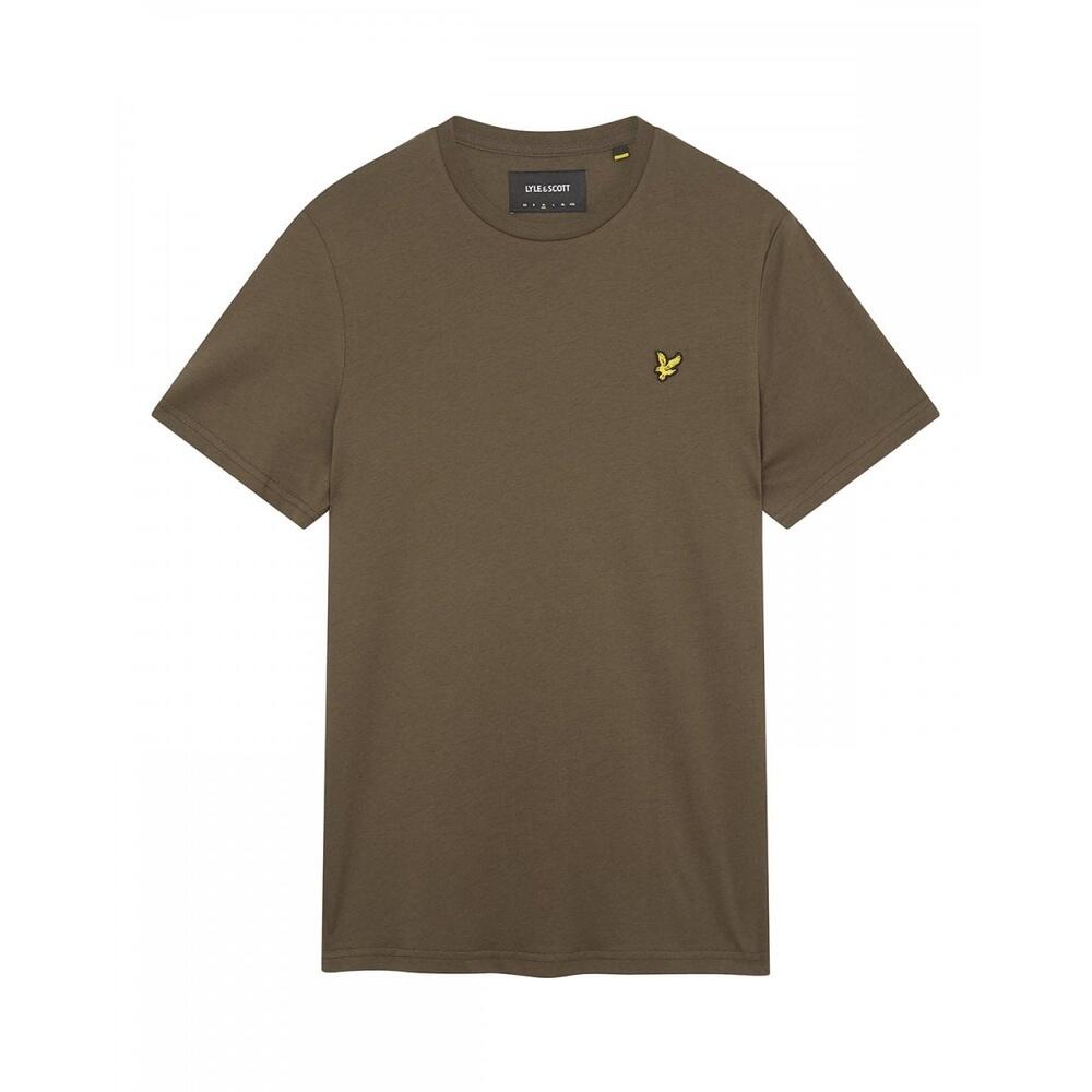 T-shirt basic uomo a tinta unita con logo 4/6
