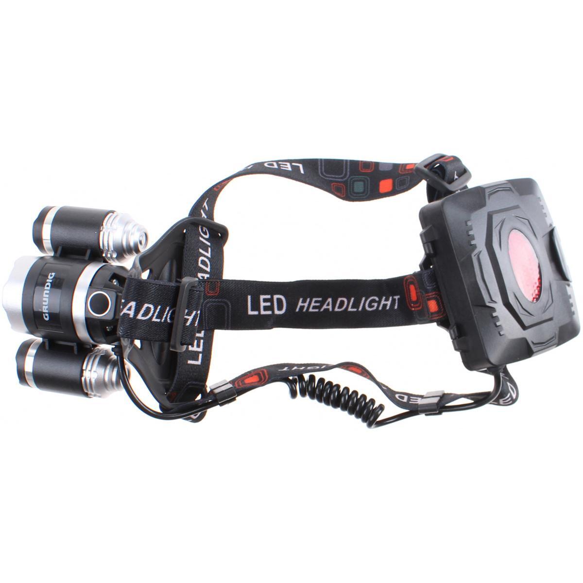 Latarka Czołowa Turystyczna DELUXE 1LED i 2COB Grundig 6/7