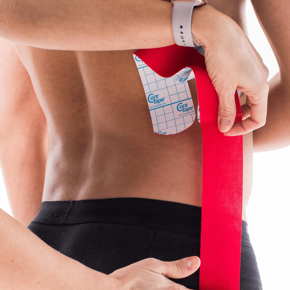 CureTape Classic rood – kinesiologie tape (kinesiotape) 7/7