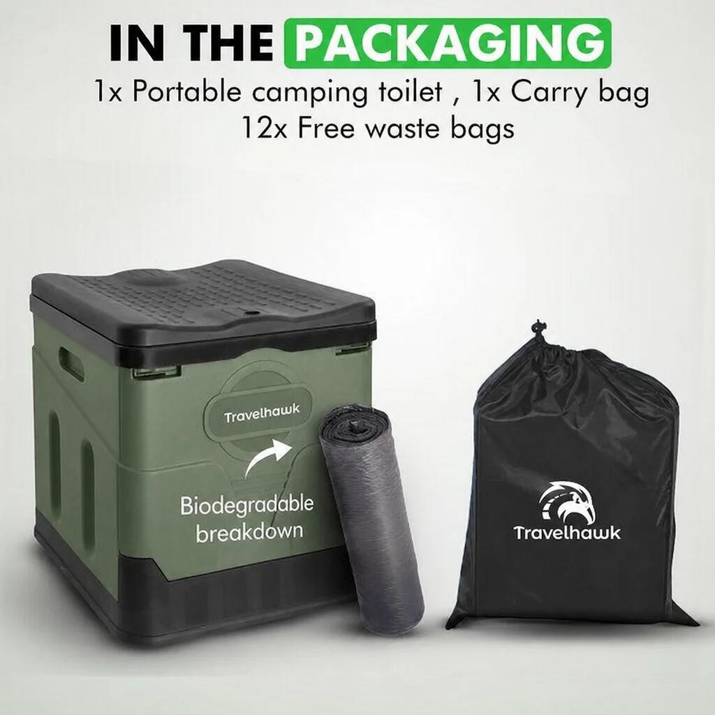 Inodoro portátil e higiénico para camping 6/7