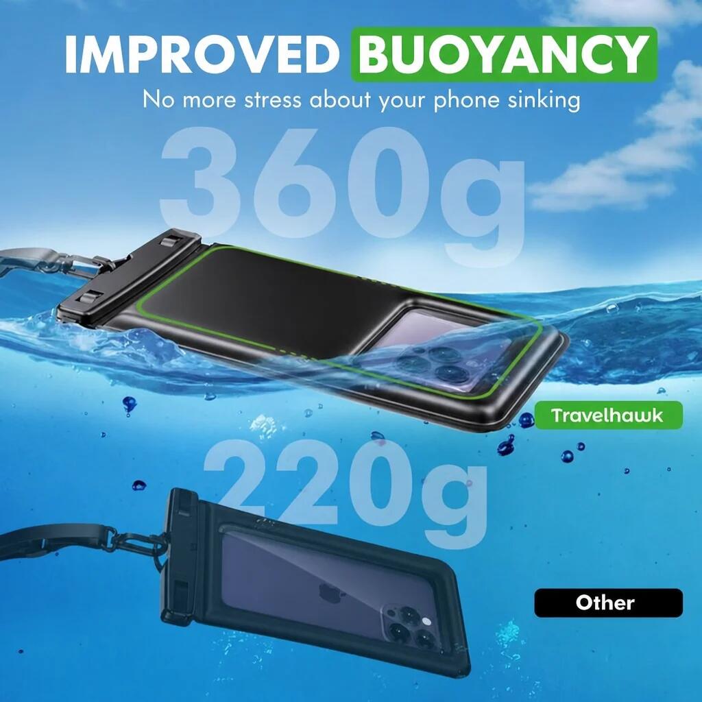 Funda impermeable para teléfono – Juego de 2 fundas impermeables para smartphone 6/7