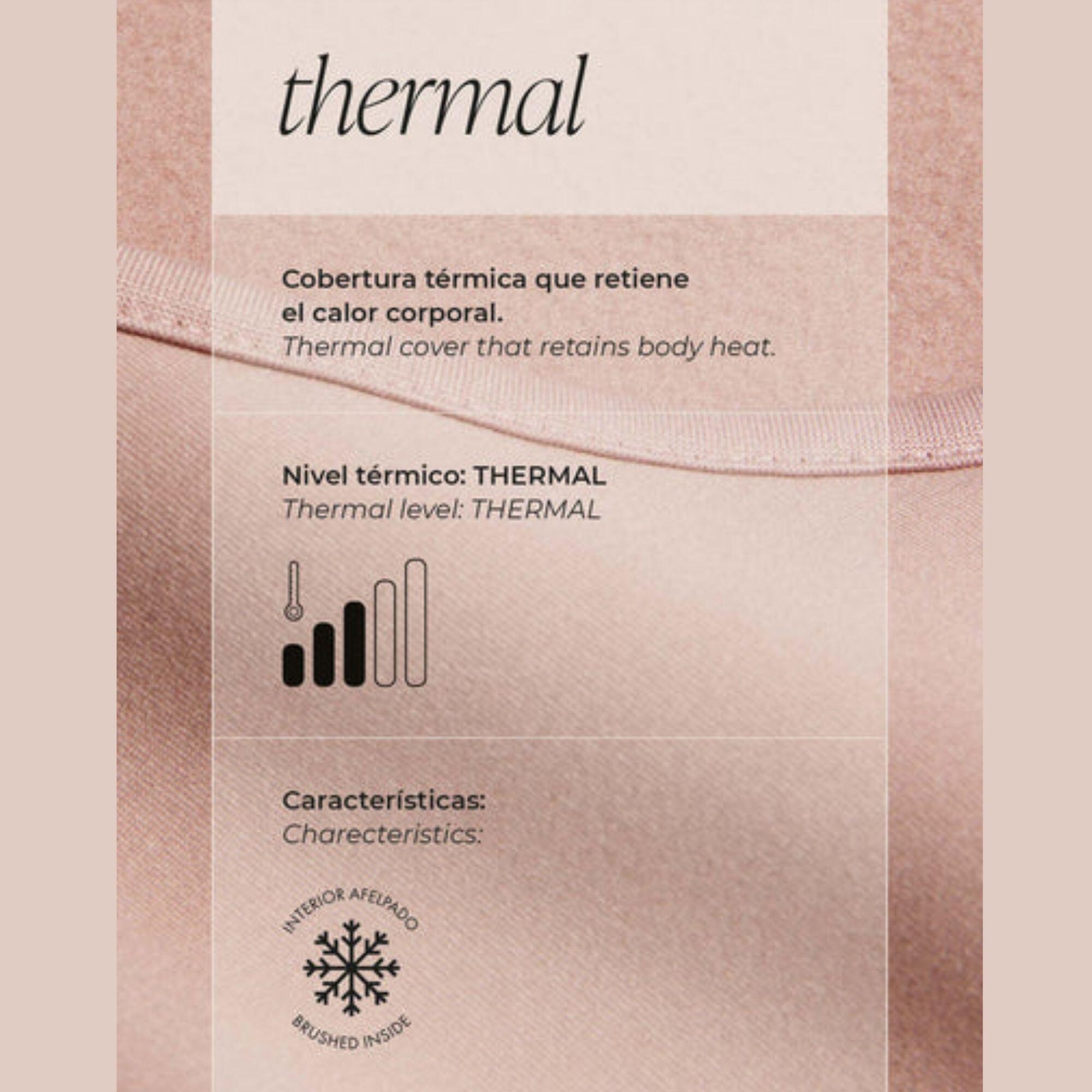 Legging intérieur thermique enfant blanc 3/5