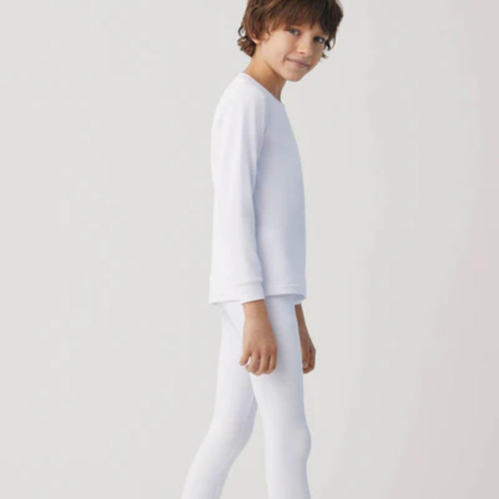 Legging intérieur thermique enfant blanc 4/5