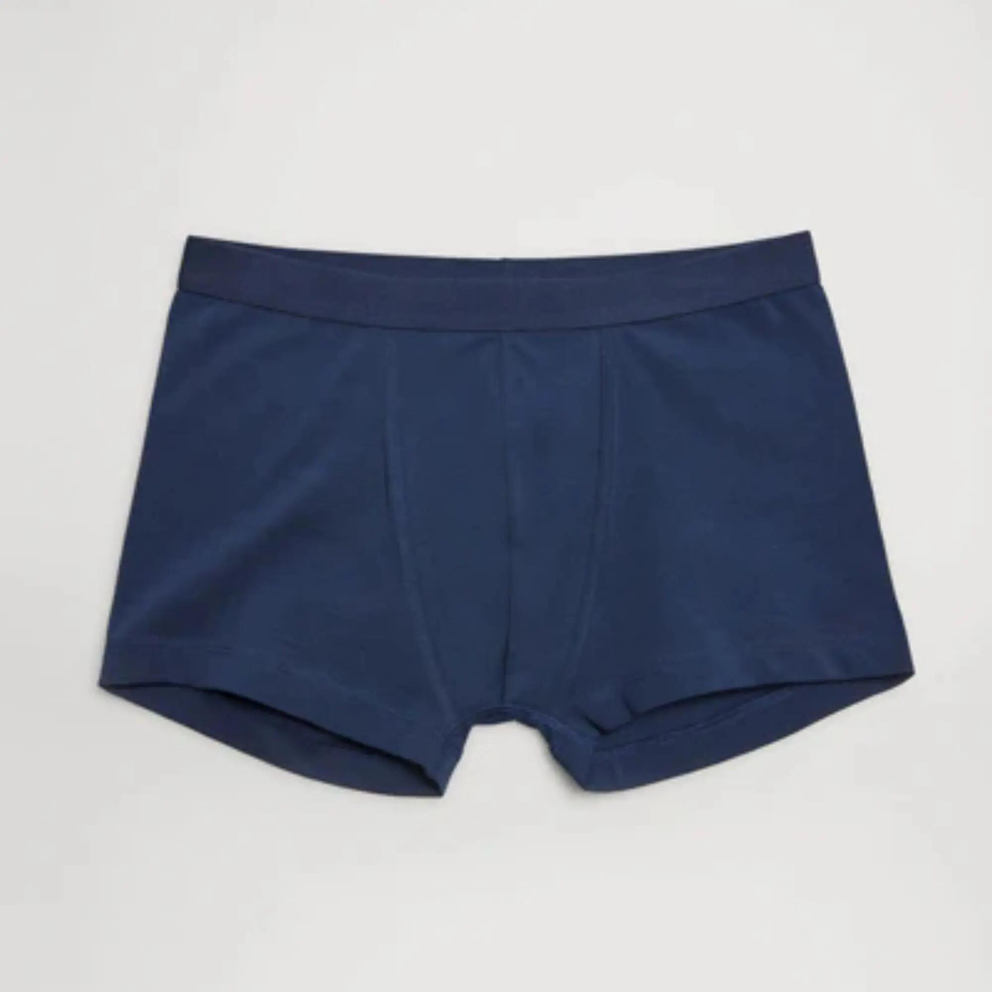 Pack de 2 boxers juvenis em algodão azul marinho e cinzento 3/3