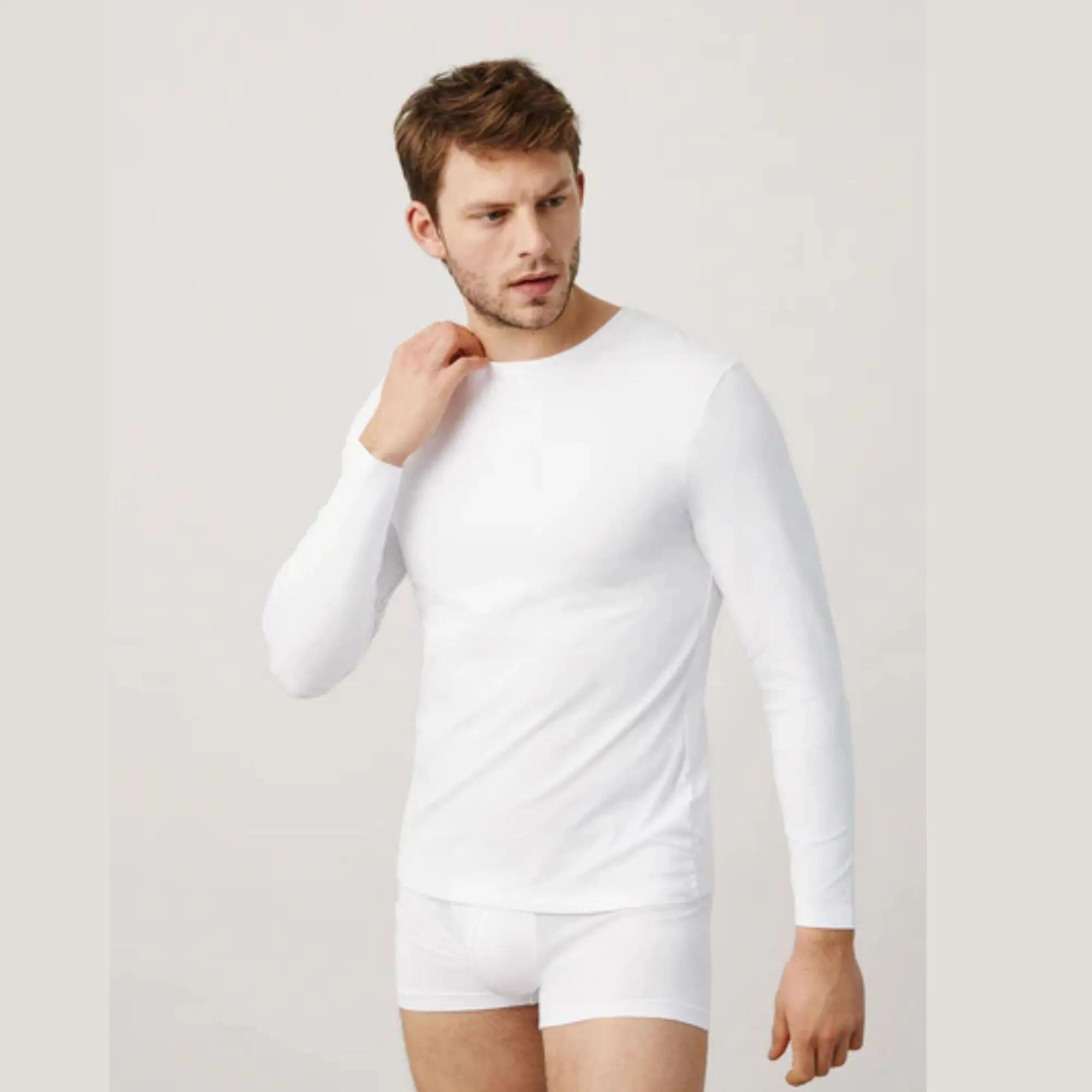 Camisola branca de manga comprida 2/4